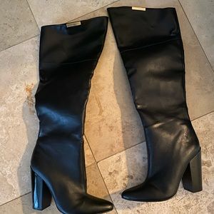 Calvin Klein Knee High Leather Boots